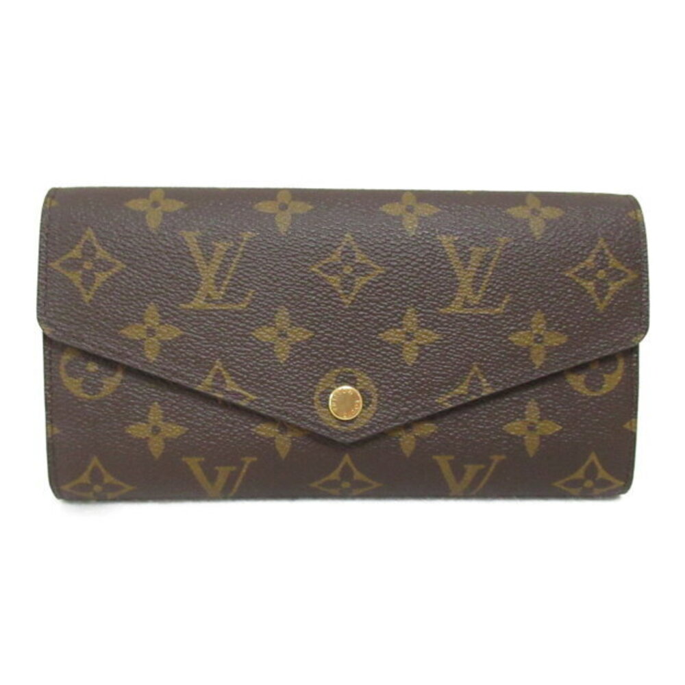 Louis Vuitton Sarah Portefeuille Wallet Round Canvas Monogram Brown